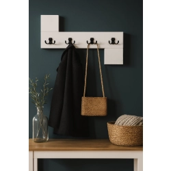 WDC-35 WIESZAK ŚCIENNY DREWNIANY BIAŁY LITE Dąb Olcha Rozmiar od 30 do 120 cm